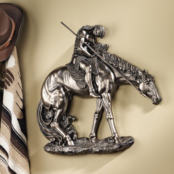 End Of The Trail Wall Hanging Sculpture Native American